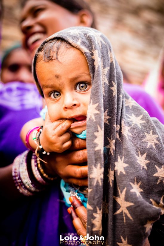 Les gros yeux vert du Rajasthan