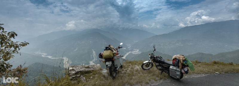 Vue sur la rivière Teesta et sur les montagnes du Sikkim, Himalaya nous voilà !